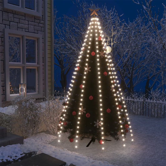 Rete di Luce per Albero di Natale 250 LED Bianco Freddo 250 cm 328885