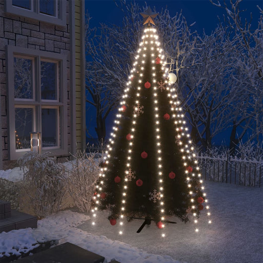 Rete di Luce per Albero di Natale 300 LED Bianco Freddo 300 cm 328889