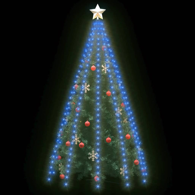 Rete di Luce per Albero di Natale 300 LED Blu 300 cm