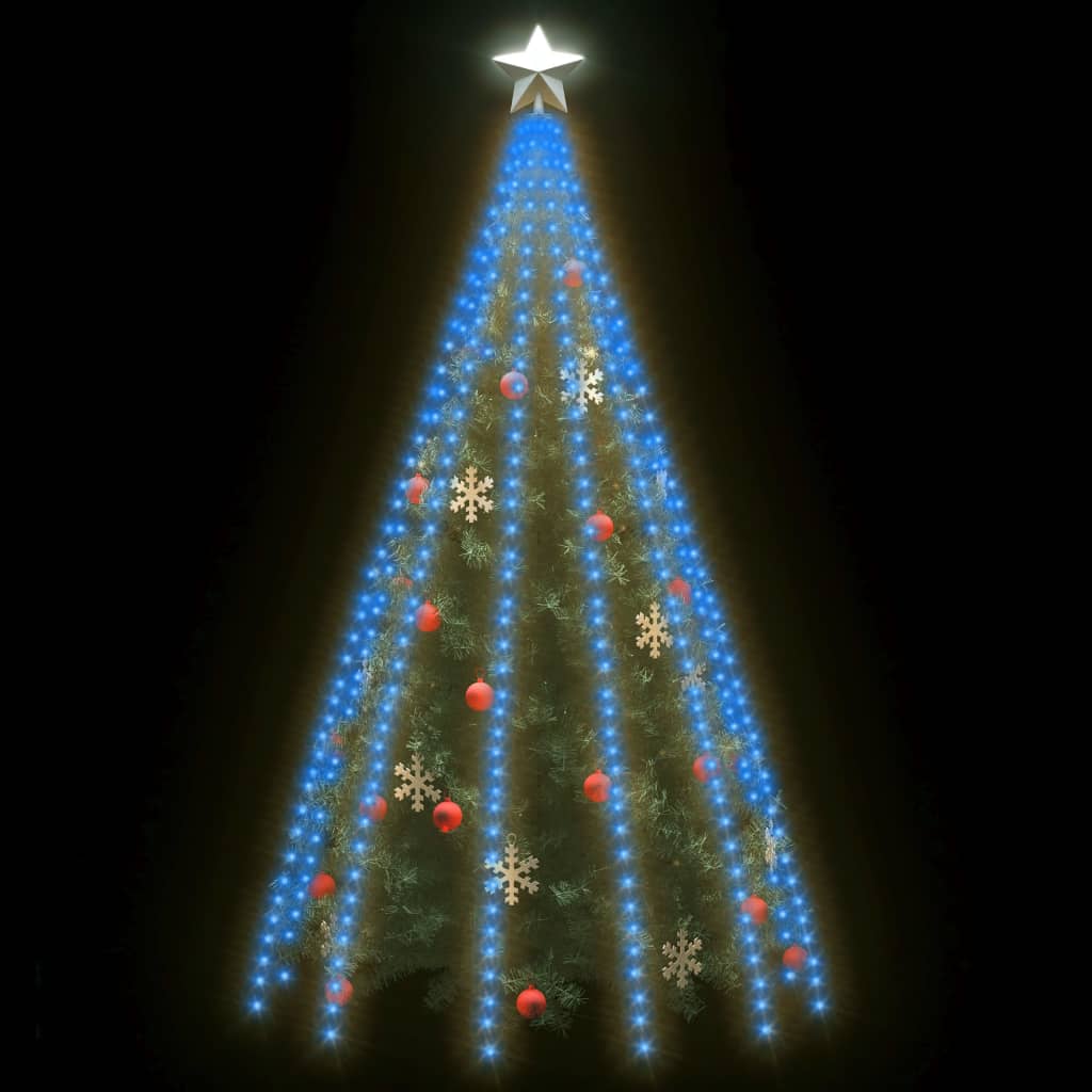 Luci per Albero 500 LED Blu 500 cm Interno Esterno 328898