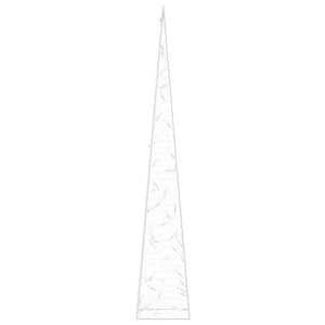 Cono di Luce LED Decorativo Acrilico Bianco Caldo 90 cm 328959