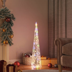 Cono di Luce LED Decorativo Acrilico Multicolore 90 cm cod 10676