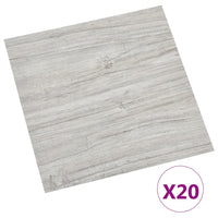 Listoni Pavimenti Adesivi 20 pz in PVC 1,86 m² Grigio Chiaro cod mxl 50410