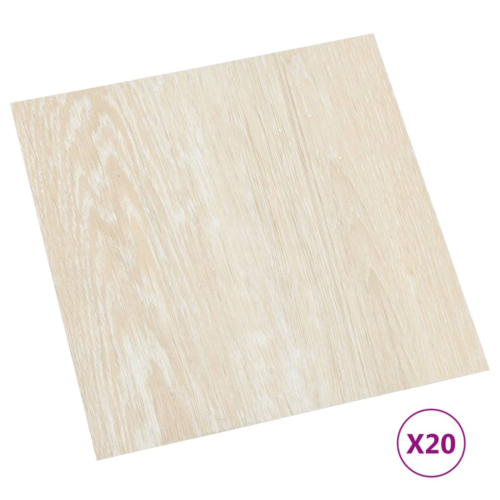 Listoni per Pavimenti Autoadesivi 20 pz in PVC 1,86 m² Beige 330151