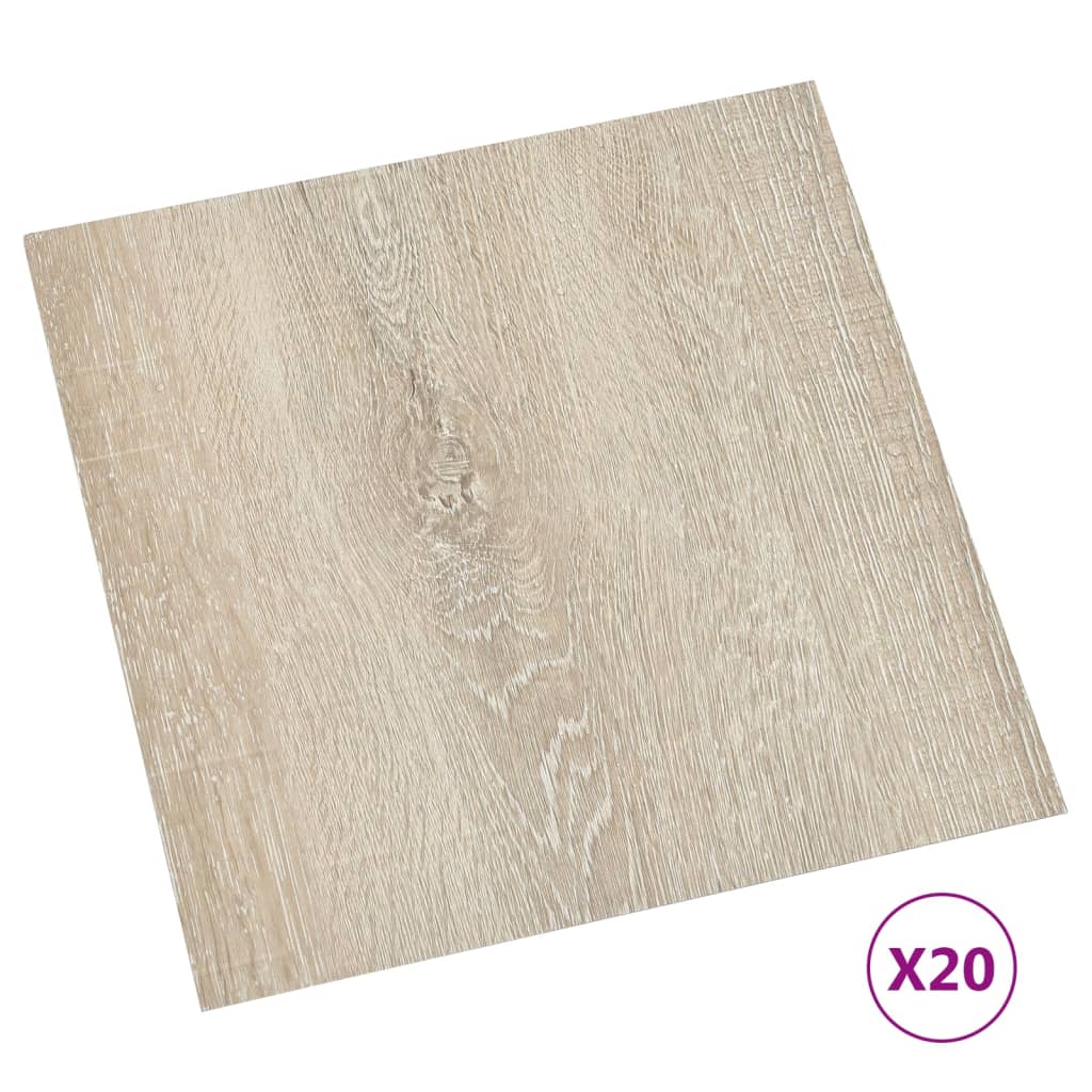 Listoni per Pavimenti Autoadesivi 20 pz in PVC 1,86 m² Beige 330152