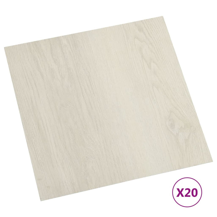 Listoni per Pavimenti Autoadesivi 20 pz in PVC 1,86 m² Beige cod mxl 54451