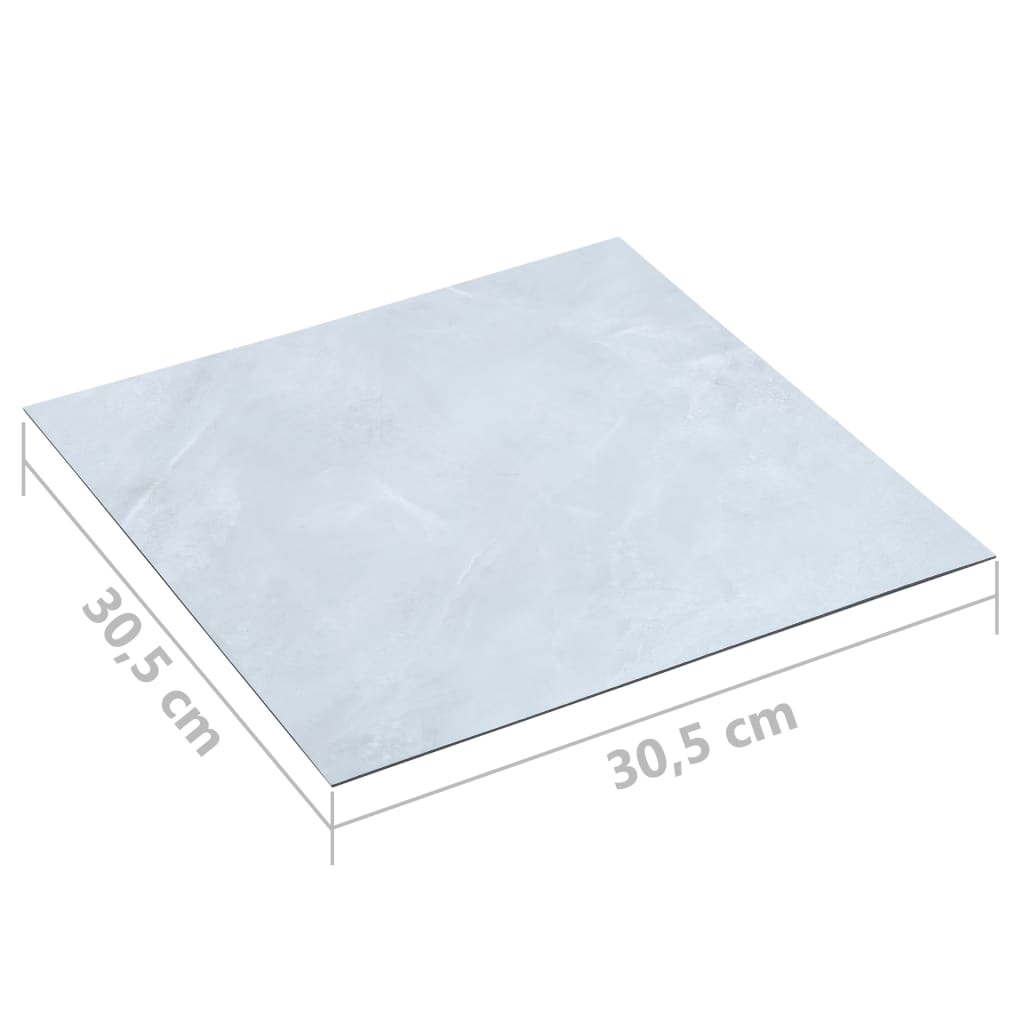 Listoni Pavimenti Adesivi 20 pz in PVC 1,86 m² Marmo Bianco 330159