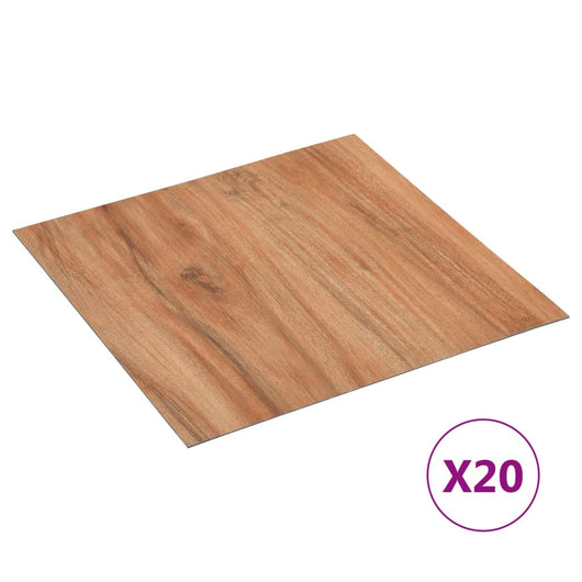 Listoni Pavimenti Adesivi 20 pz in PVC 1,86 m² Legno Chiaro cod mxl 44588