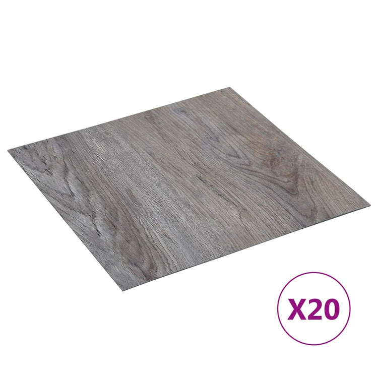 Listoni Pavimenti Adesivi 20 pz in PVC 1,86 m² Marrone Chiaro 330166