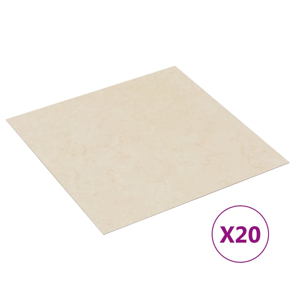 Listoni per Pavimenti Autoadesivi 20 pz in PVC 1,86 m² Beige cod mxl 61591