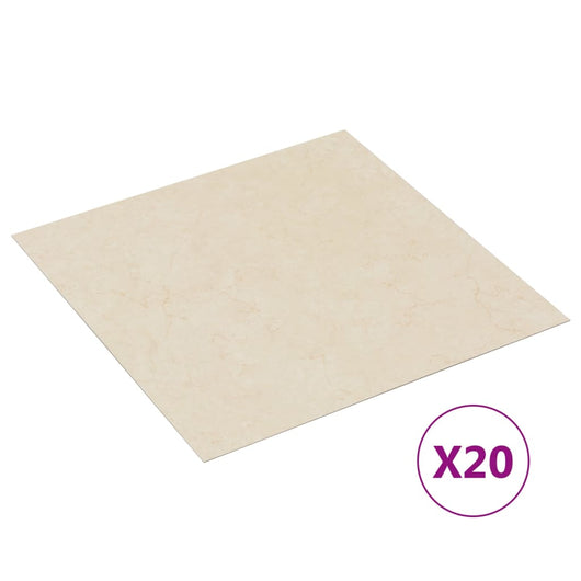 Listoni per Pavimenti Autoadesivi 20 pz in PVC 1,86 m² Beige cod mxl 61591