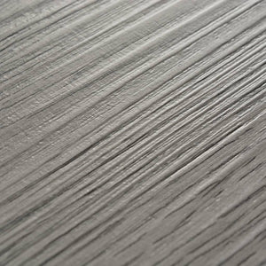 Listoni Pavimento Autoadesivi PVC 5,21 m² 2 mm Grigio Scuro 330183