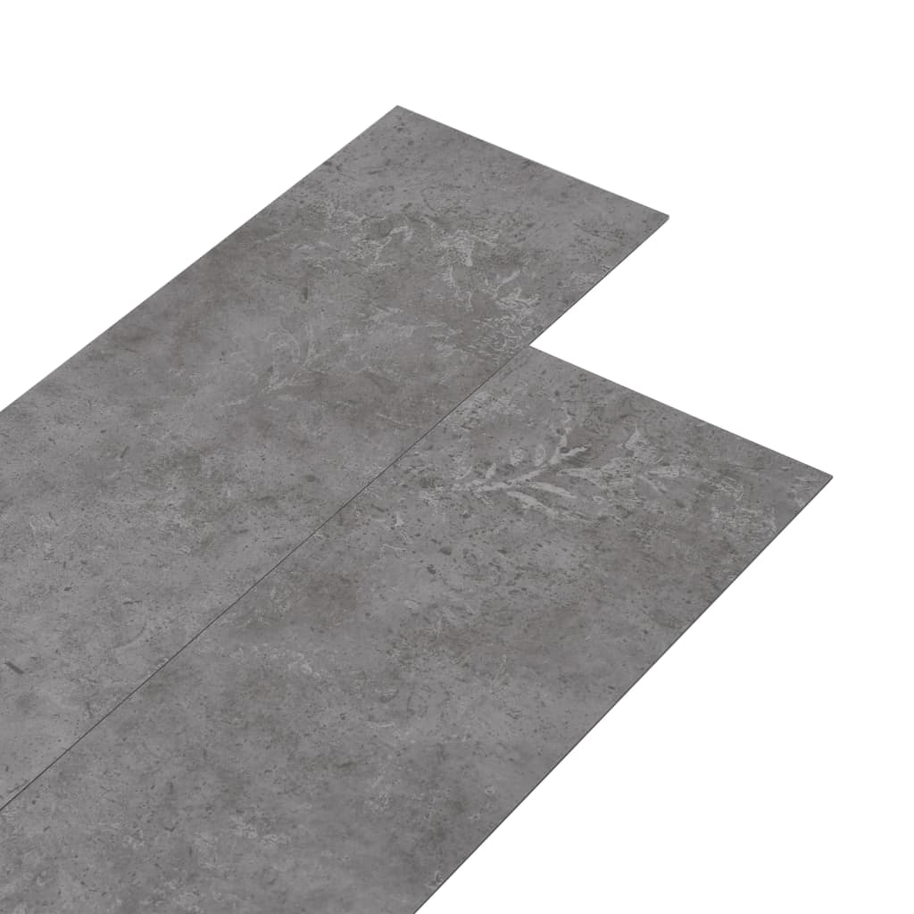 Listoni Autoadesivi in PVC 5,21 m² 2 mm Grigio Cemento 330193