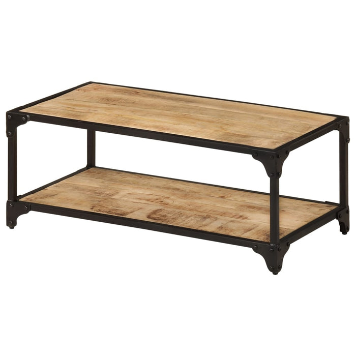 Tavolino da Salotto 90x45x35 cm in Legno di Mango Grezzo 328265