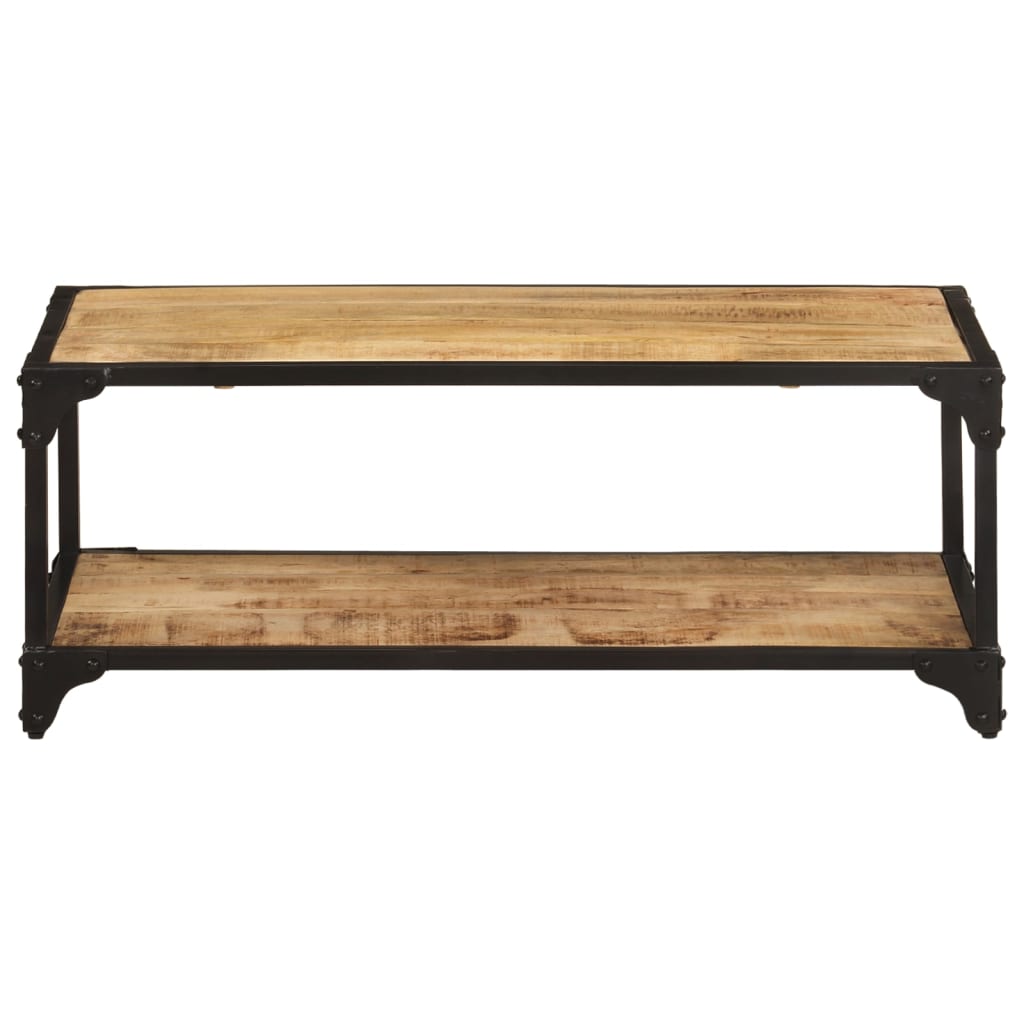 Tavolino da Salotto 90x45x35 cm in Legno di Mango Grezzo cod mxl 16181