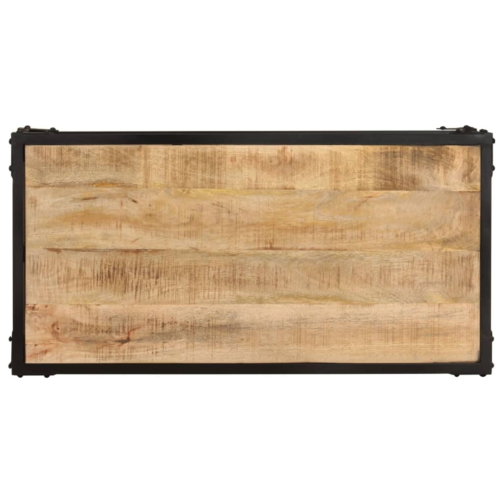 Tavolino da Salotto 90x45x35 cm in Legno di Mango Grezzo cod mxl 16181