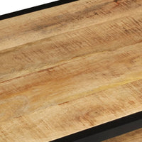 Tavolino da Salotto 90x45x35 cm in Legno di Mango Grezzo cod mxl 16181