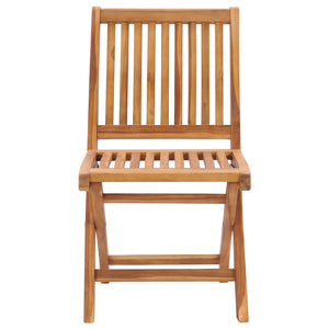 Sedie da Giardino Pieghevoli con Cuscini 8 pz Massello di Teak 3072878