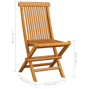 Sedie da Giardino Pieghevoli 8 pz in Legno Massello di Teak cod mxl 48150