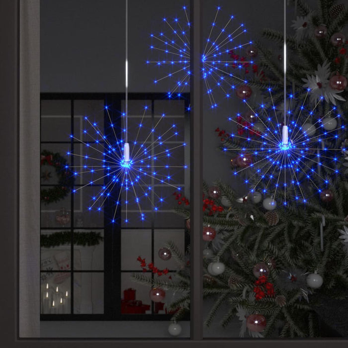 Luci di Natale Fuochi d'Artificio Blu 20 cm 1400 LED 328607