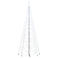 Albero di Natale con Palo in Metallo 1400 LED Bianco Freddo 5 m cod mxl 6159