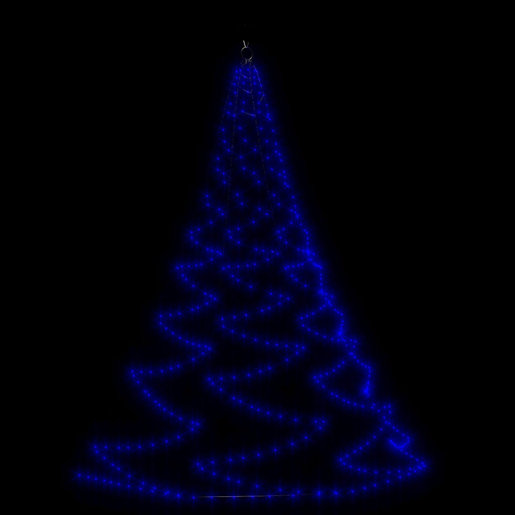 Albero Parete Gancio Metallico 260 LED Blu 3 m Interno Esterno cod 10311