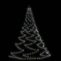 Albero da Parete con Gancio Metallico 720 LED Bianco Freddo 5 m 328645