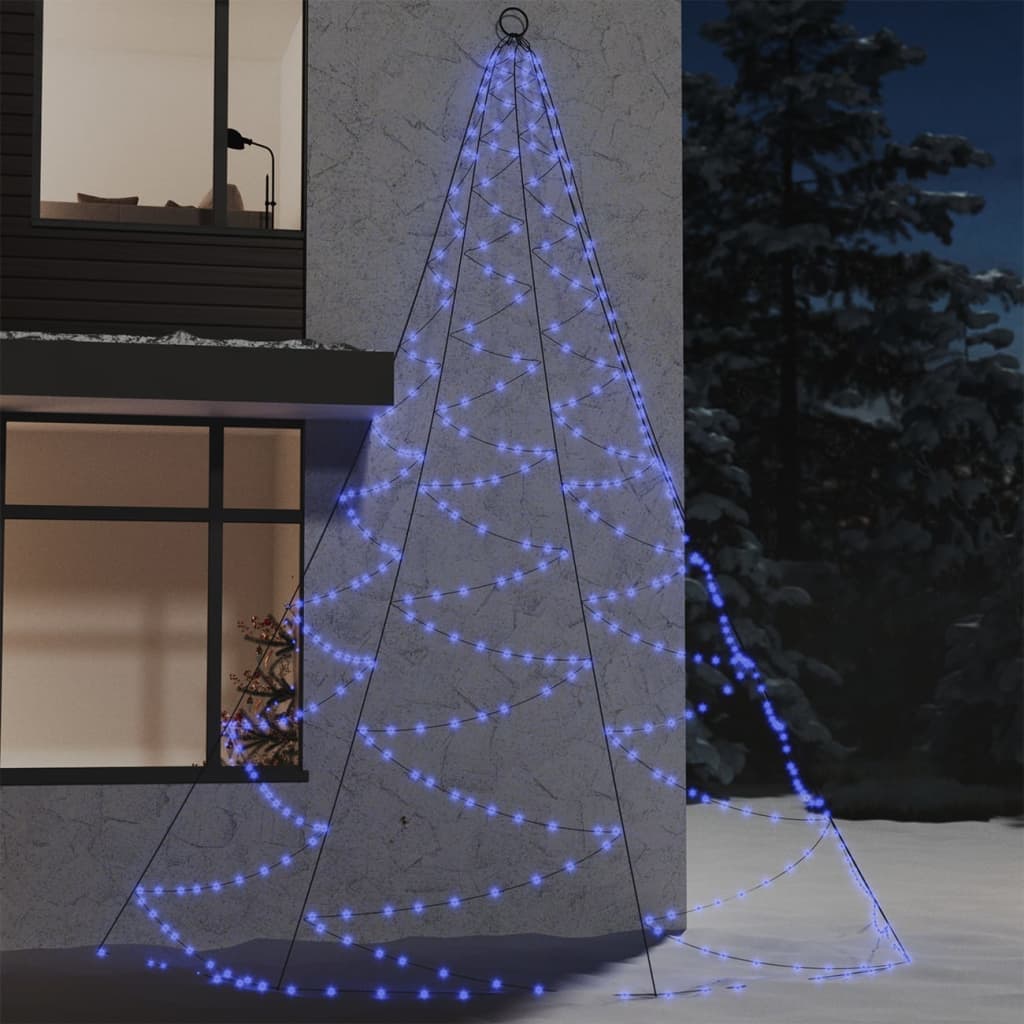 Albero Parete Gancio Metallico 720 LED Blu 5 m Interno Esterno cod mxl 50629