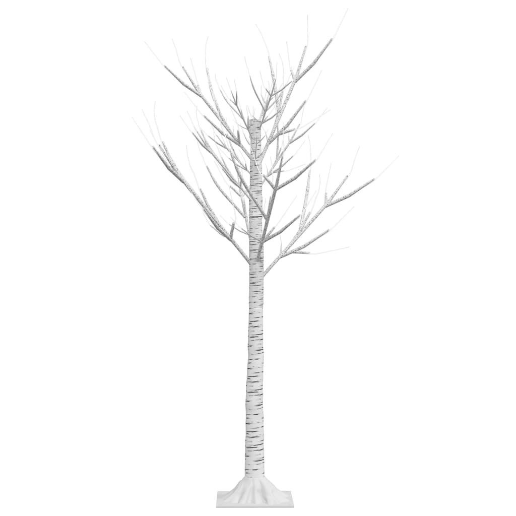 Albero Natale 120 LED 1,2m Salice Bianco Caldo Interno Esterno cod mxl 18963