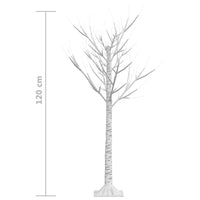 Albero Natale 120 LED 1,2m Salice Bianco Caldo Interno Esterno cod mxl 18963