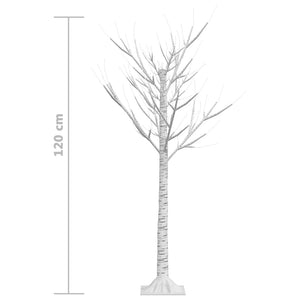 Albero Natale 120 LED 1,2m Salice Bianco Caldo Interno Esterno cod mxl 18963