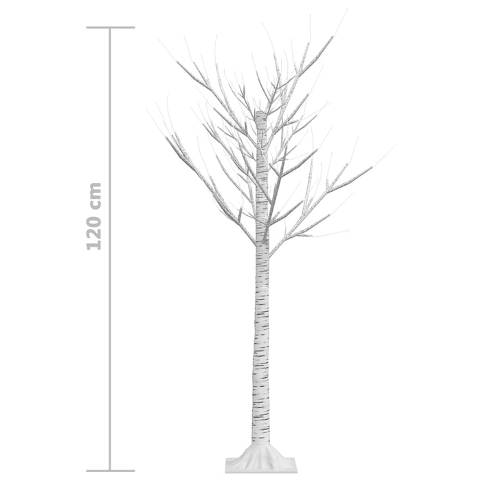 Albero Natale 120 LED 1,2m Salice Bianco Caldo Interno Esterno cod mxl 18963