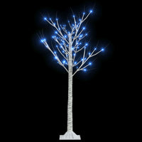 Albero Natale 120 LED 1,2 m Salice Blu Interno Esterno