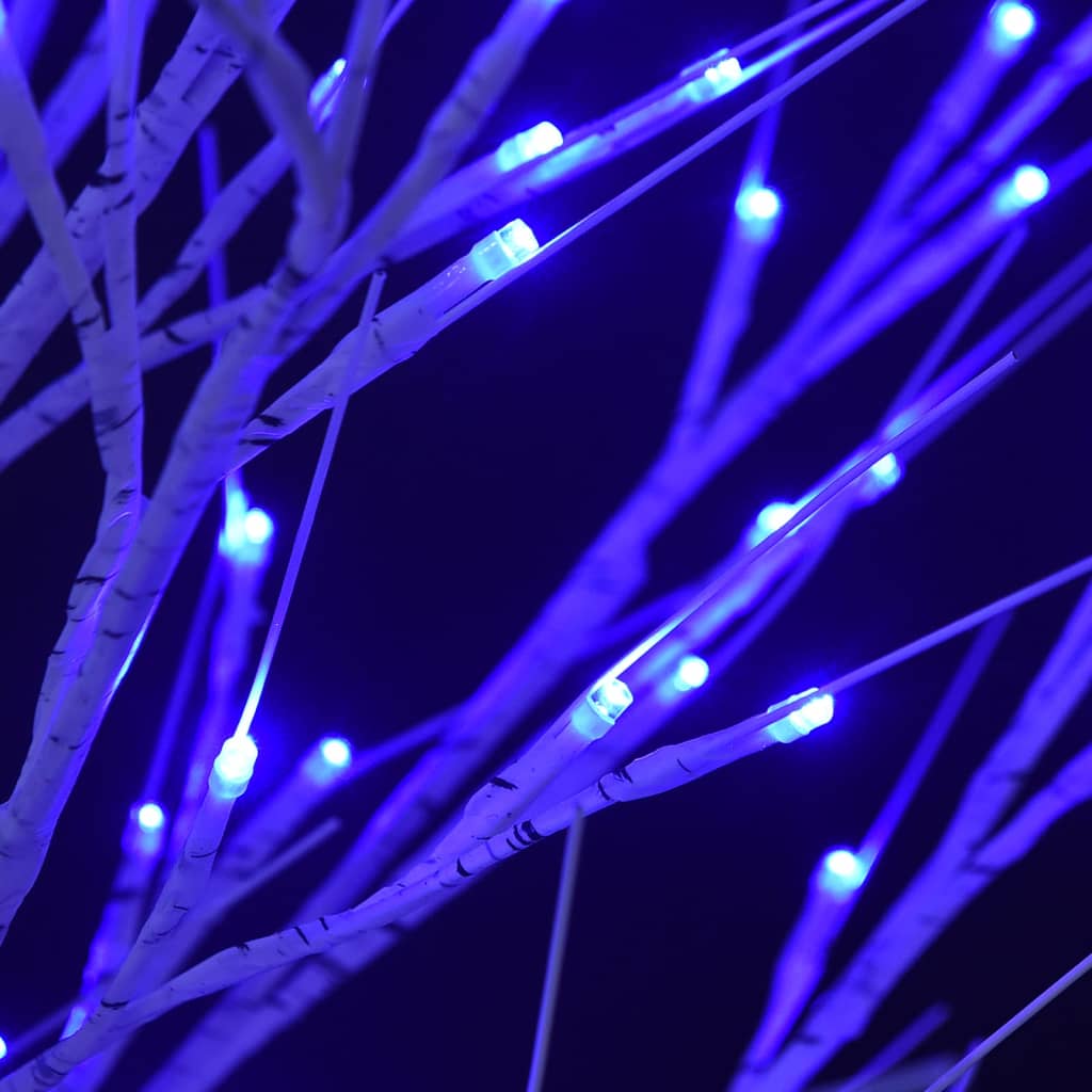 Albero Natale 120 LED 1,2 m Salice Blu Interno Esterno 328674