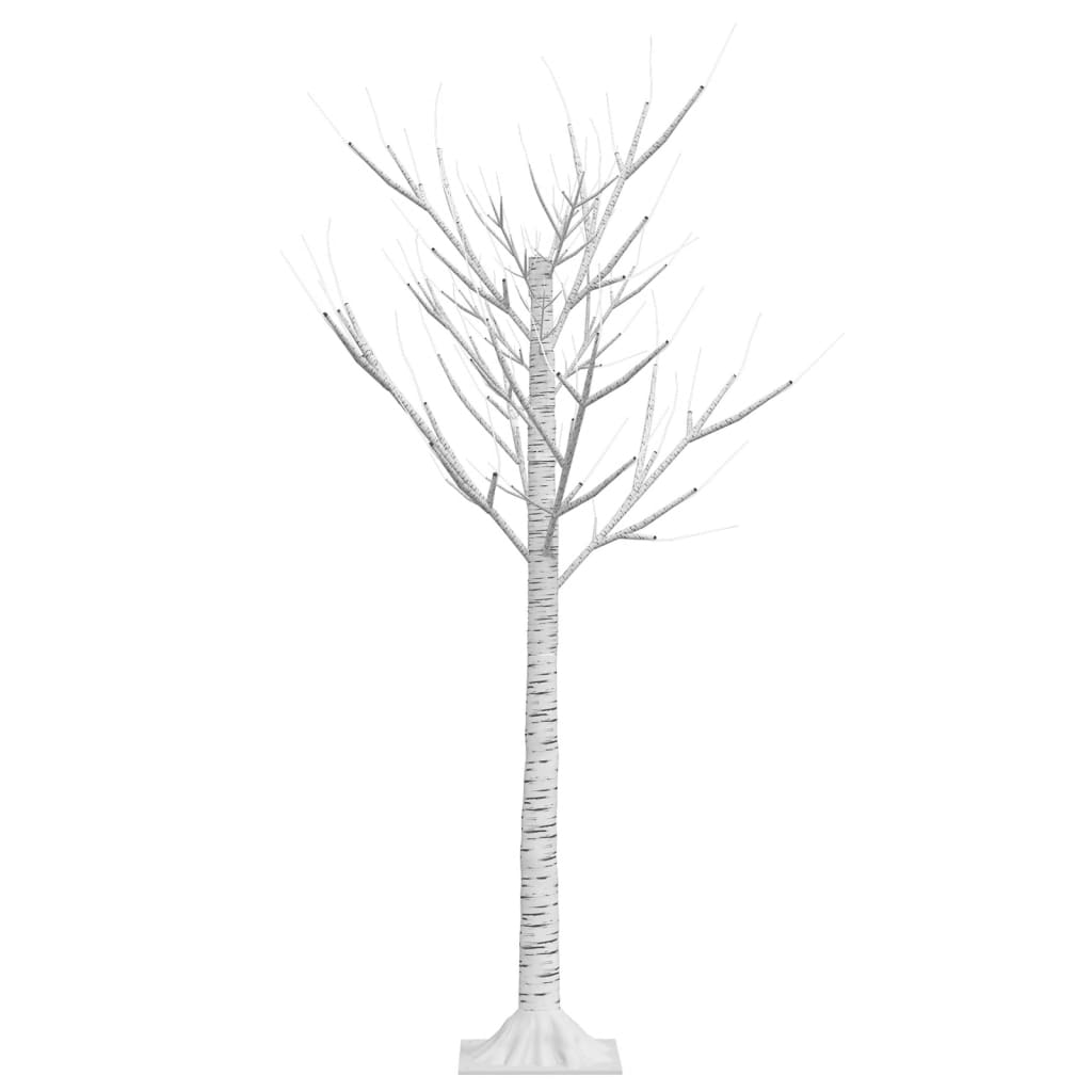 Albero Natale 120 LED 1,2 m Salice Blu Interno Esterno