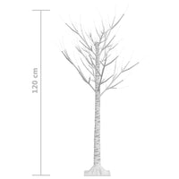 Albero Natale 120 LED 1,2 m Salice Blu Interno Esterno