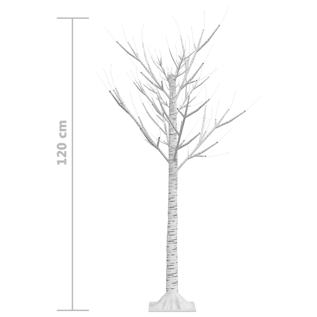 Albero Natale 120 LED 1,2 m Salice Blu Interno Esterno 328674