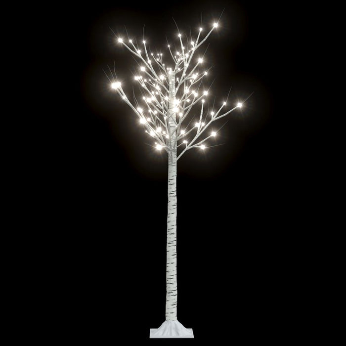 Albero Natale 140 LED 1,5m Salice Bianco Freddo Interno Esterno