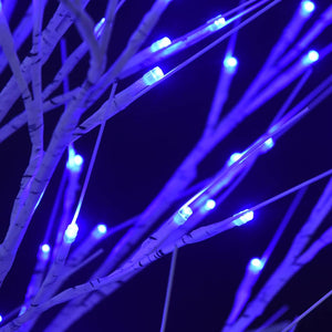 Albero Natale 140 LED 1,5m Salice Blu Interno Esterno