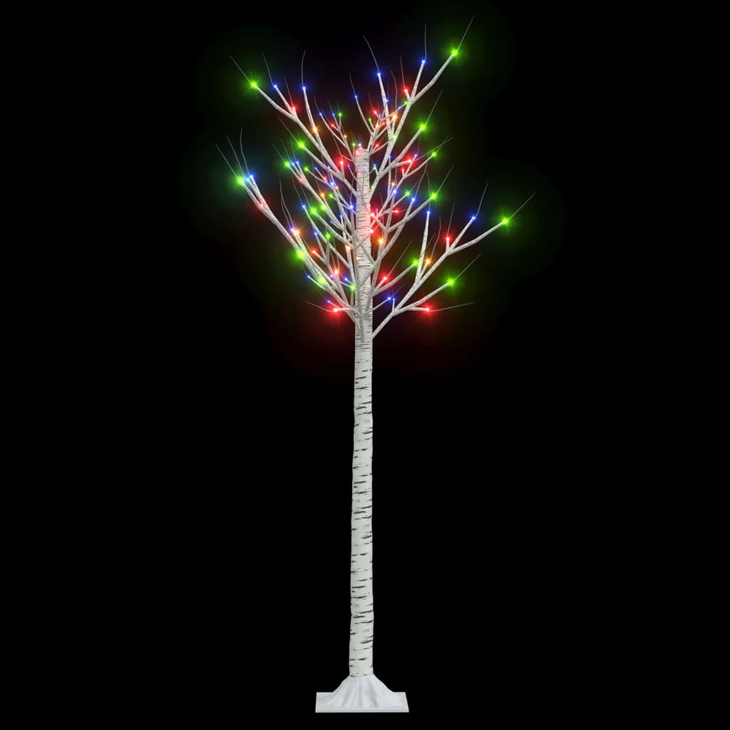 Albero Natale 140 LED 1,5m Salice Colorato Interno Esterno