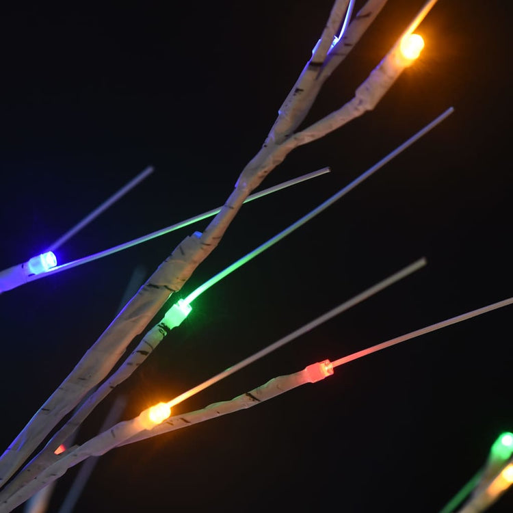 Albero Natale 140 LED 1,5m Salice Colorato Interno Esterno
