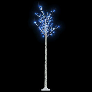 Albero Natale 200 LED 2,2m Salice Blu Interno Esterno