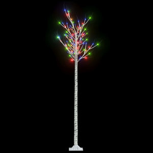 Albero Natale 200 LED 2,2m Salice Colorato Interno Esterno