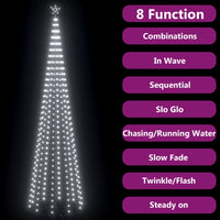 Albero di Natale a Cono con 752 LED Bianco Freddo 160x500 cm cod 11515