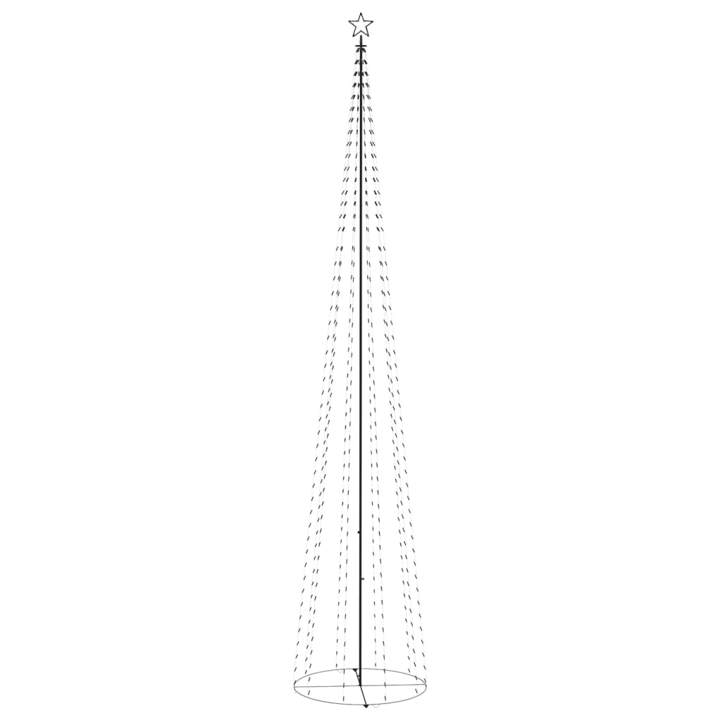 Albero di Natale a Cono con 752 LED Bianco Freddo 160x500 cm cod 11515