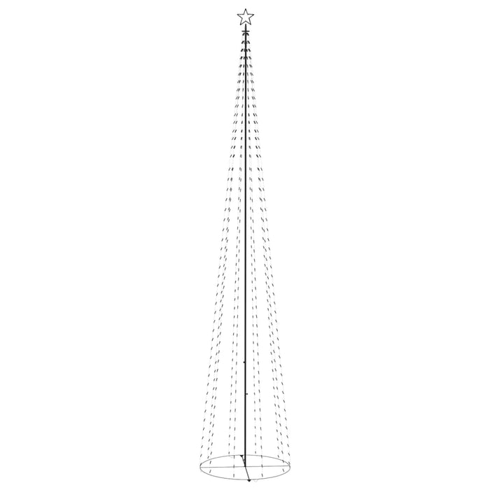 Albero di Natale a Cono con 752 LED Bianco Freddo 160x500 cm cod 11515