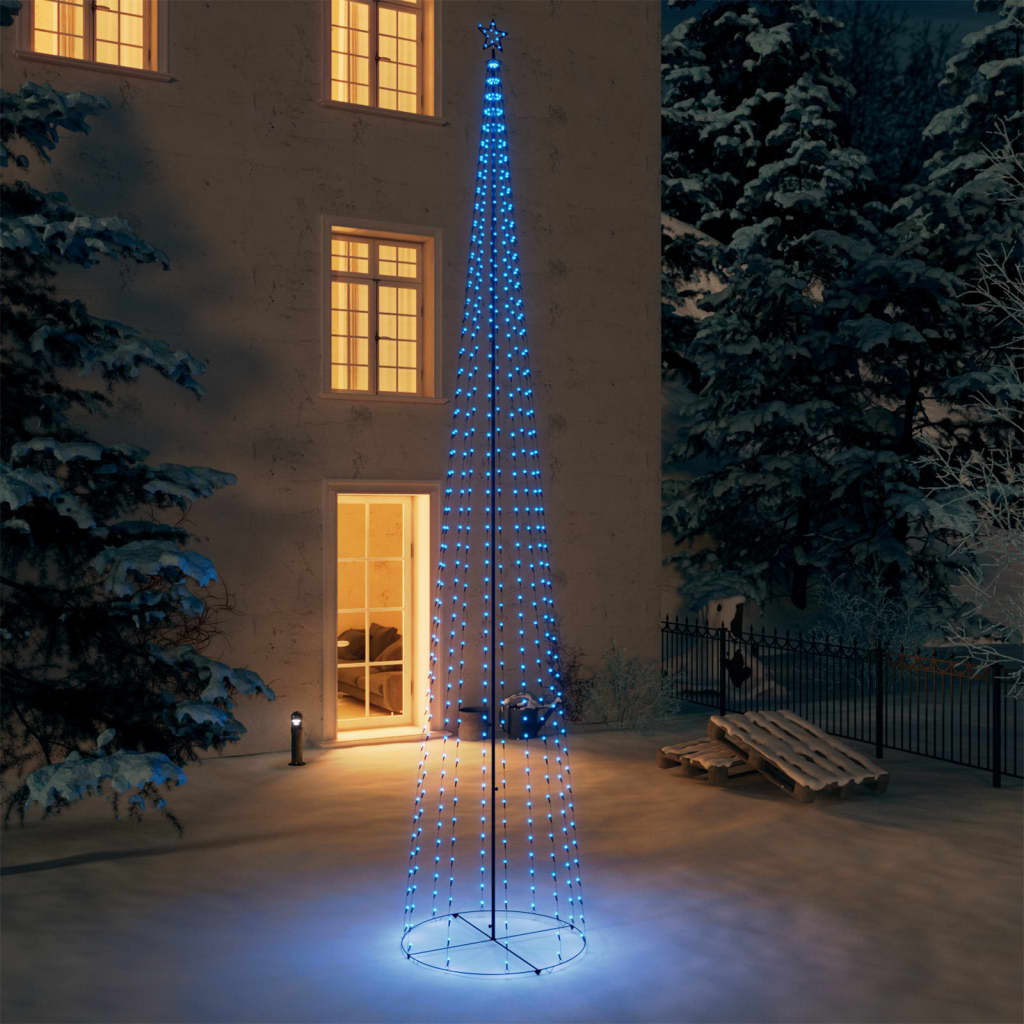 Albero di Natale a Cono con 752 LED Blu 160x500 cm 328725