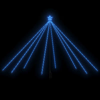 Luci per Albero Natale Interni Esterni 576 LED Blu 3,6 m 328742