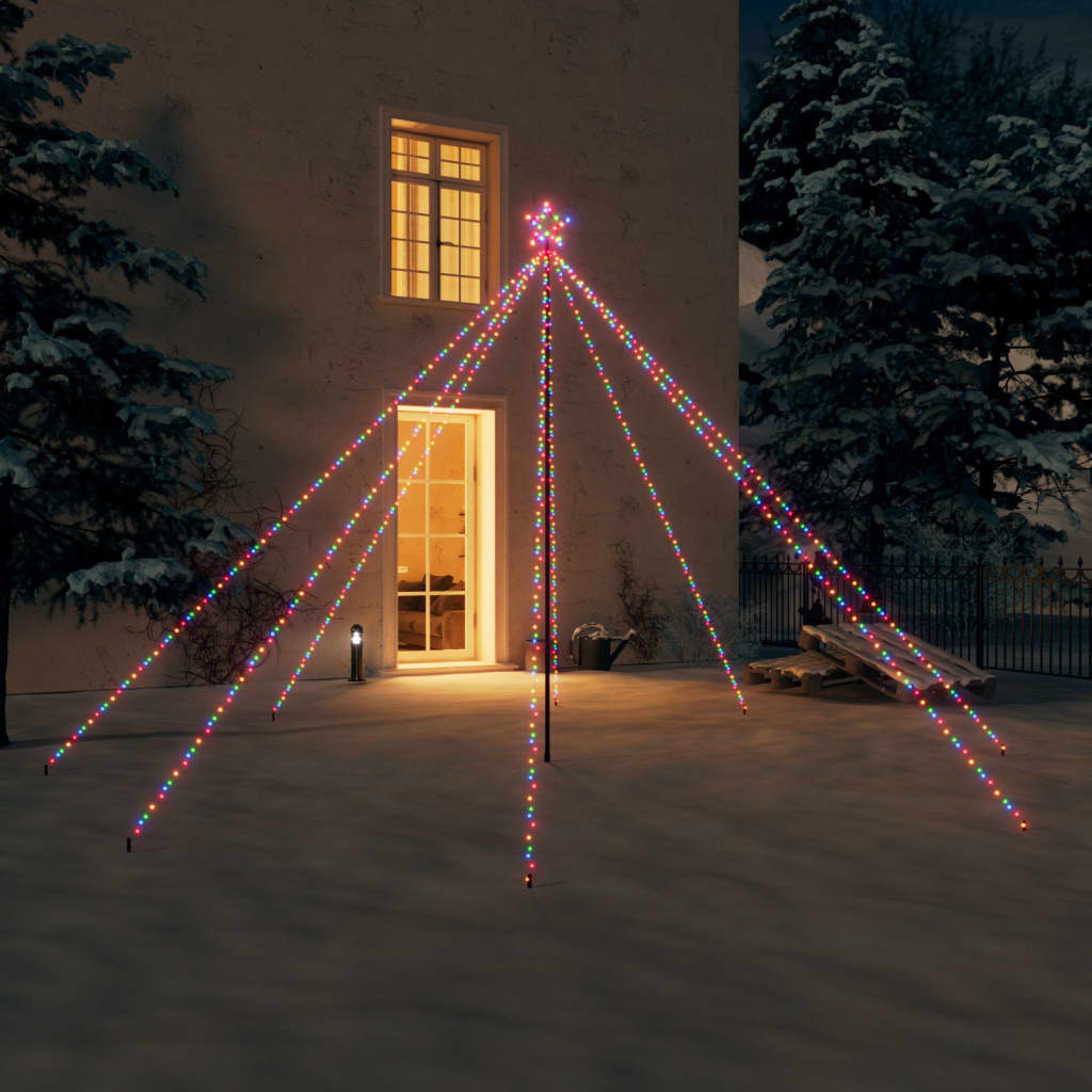 Luci per Albero Natale Interni Esterni 576 LED Colorate 3,6 m cod 10193