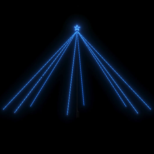 Luci per Albero di Natale Interni Esterni 800 LED Blu 5 m